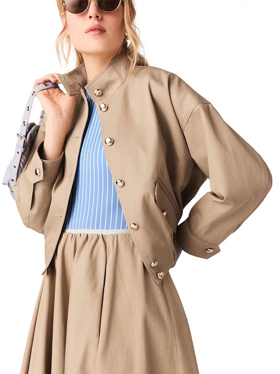 Maje Jackets & Blazers - Bicaille Cotton Bomber Jacket